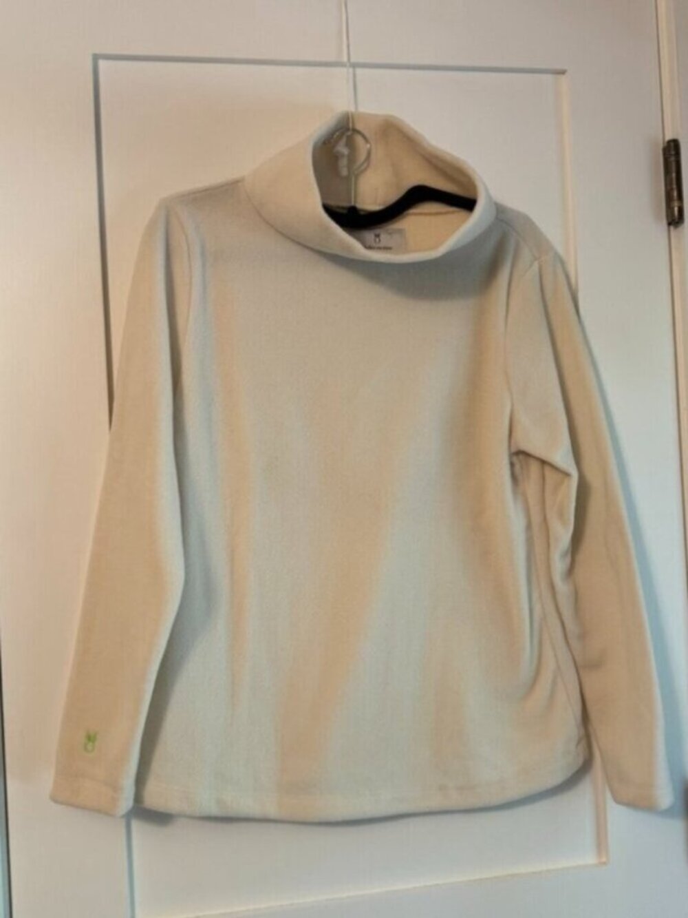 Dudley Stephens Cream Turtleneck Vello Fleece